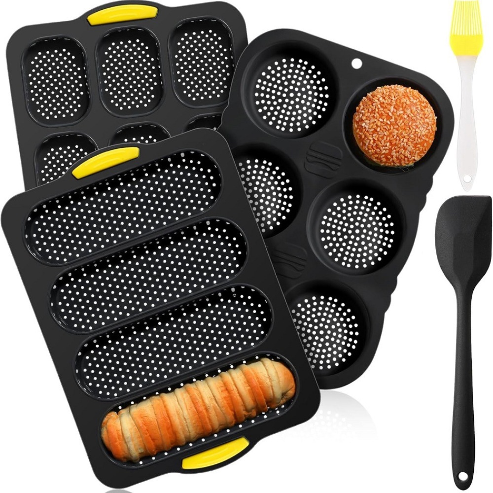 プレミアムシリコン製ベーキングモールドセット ノンスティック - Kitchen Baking Tray Set のレビューと価格