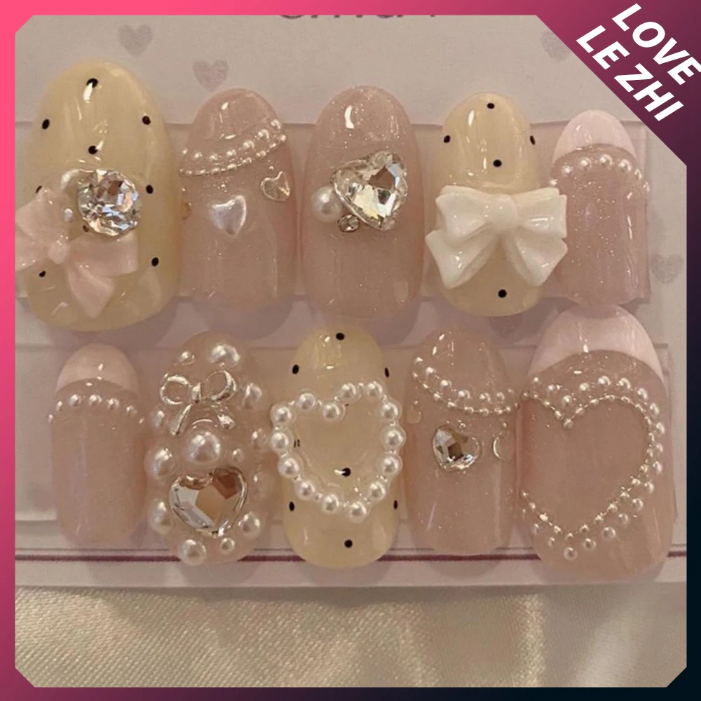 ラインストーン付きの手作りのプレスネイル,ピンクのバラの真珠 - Decorating Tip Set のレビューと価格
