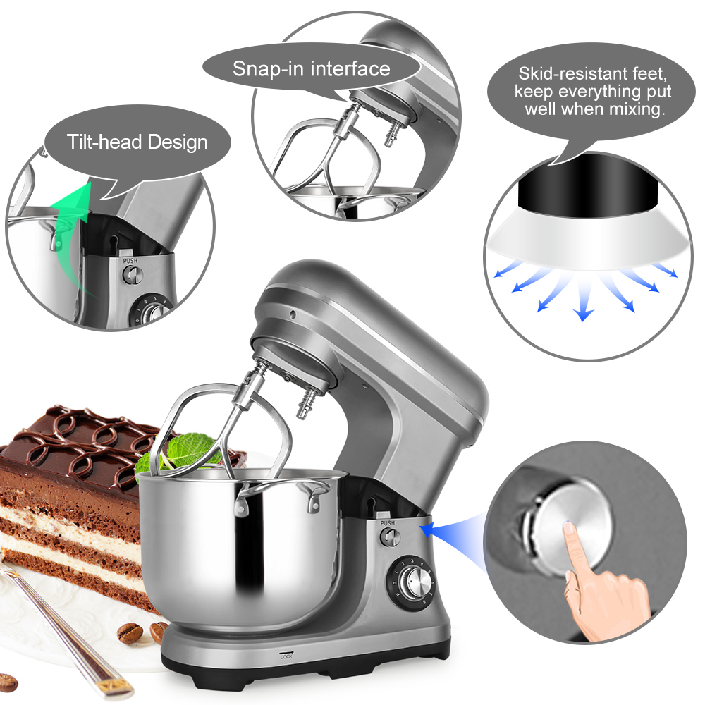 11L 2000W 大型強力電動ミキサー ダブルドウフック付 - Kitchen For Baking のレビューと価格