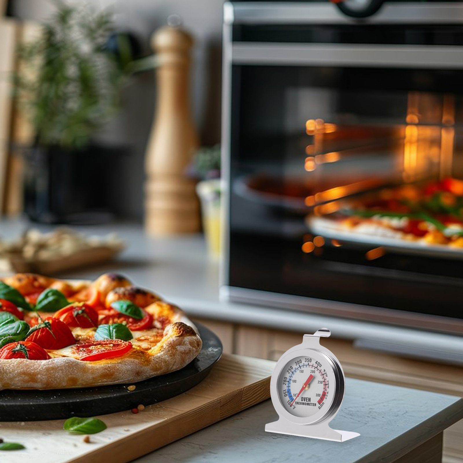 オーブン温度計 ステンレス製金属温度計 ベーキング・グリル用 - Kitchen Baking Oven のレビューと価格