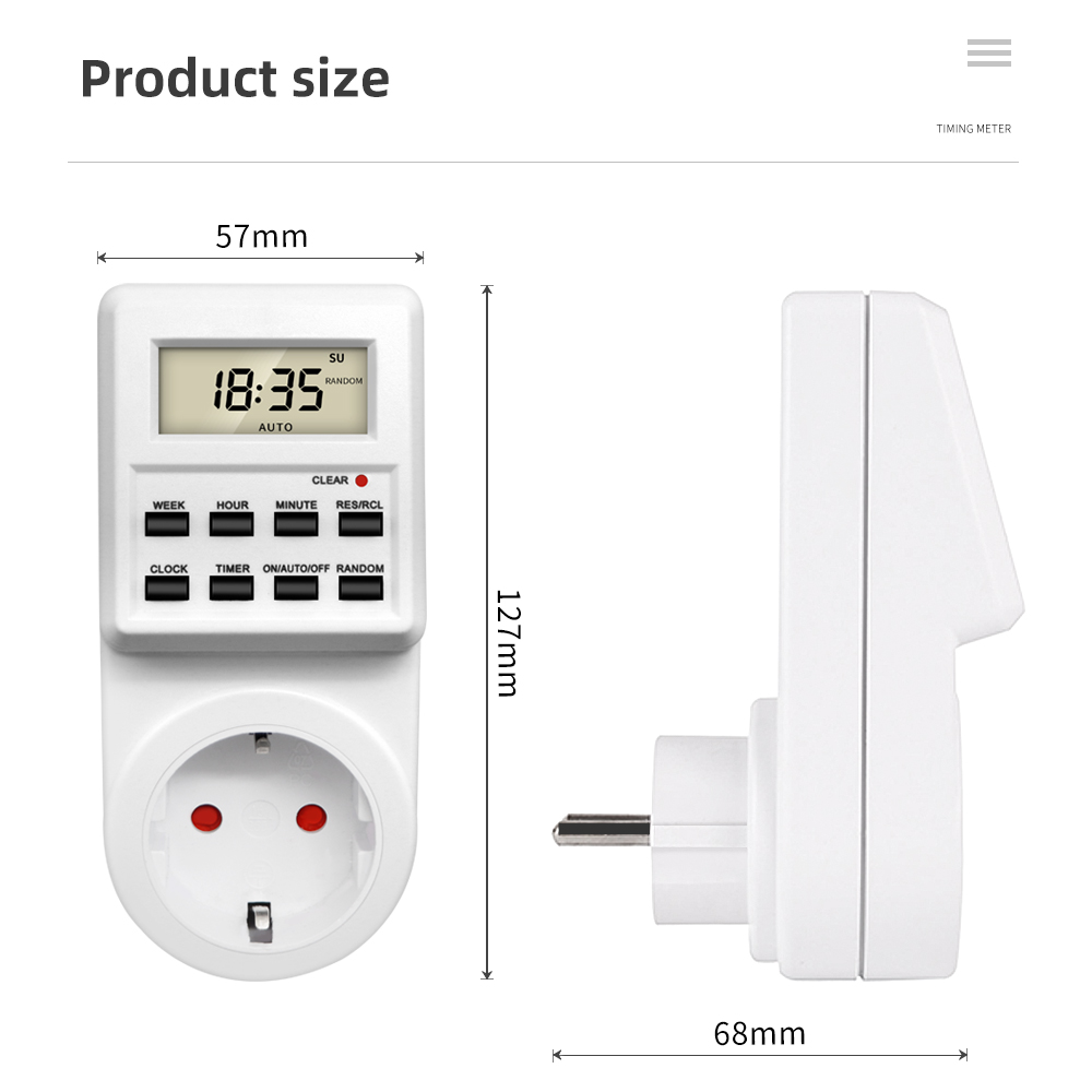 TM03 デジタルタイマースイッチソケット 24 時間周期キ - Kitchen Baking Timer のレビューと価格