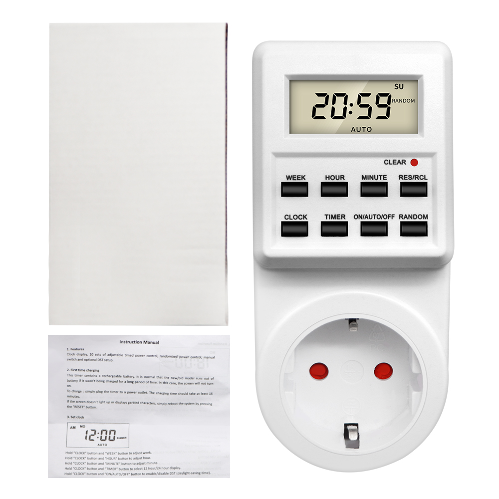 TM03 デジタルタイマースイッチソケット 24 時間周期キ - Kitchen Baking Timer のレビューと価格