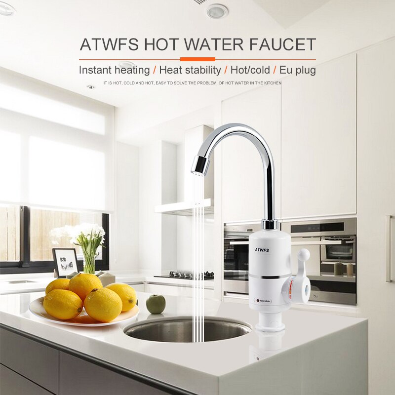 Atwfsタンクレス電気最新給湯器キッチンインスタント温水タ - Kitchen Baking Mixer のレビューと価格