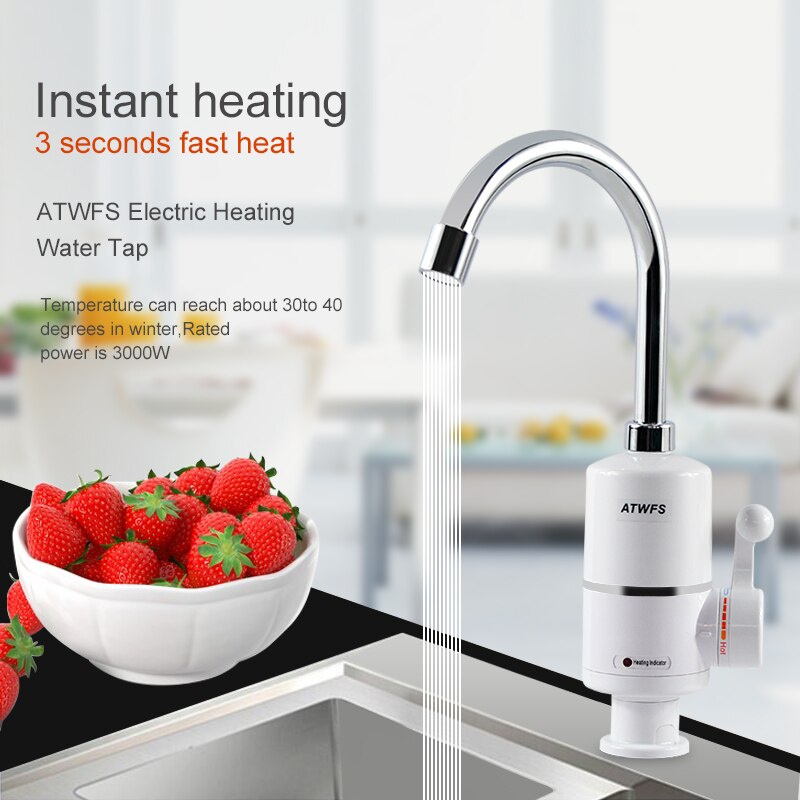 Atwfsタンクレス電気最新給湯器キッチンインスタント温水タ - Kitchen Baking Mixer のレビューと価格