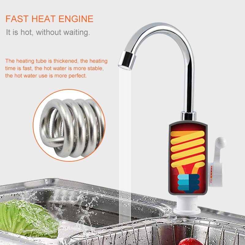 Atwfsタンクレス電気最新給湯器キッチンインスタント温水タ - Kitchen Baking Mixer のレビューと価格