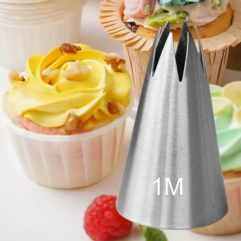 大サイズオープンスタークリームペストリーチップロシアローズフ - Decorating Tip Set のレビューと価格