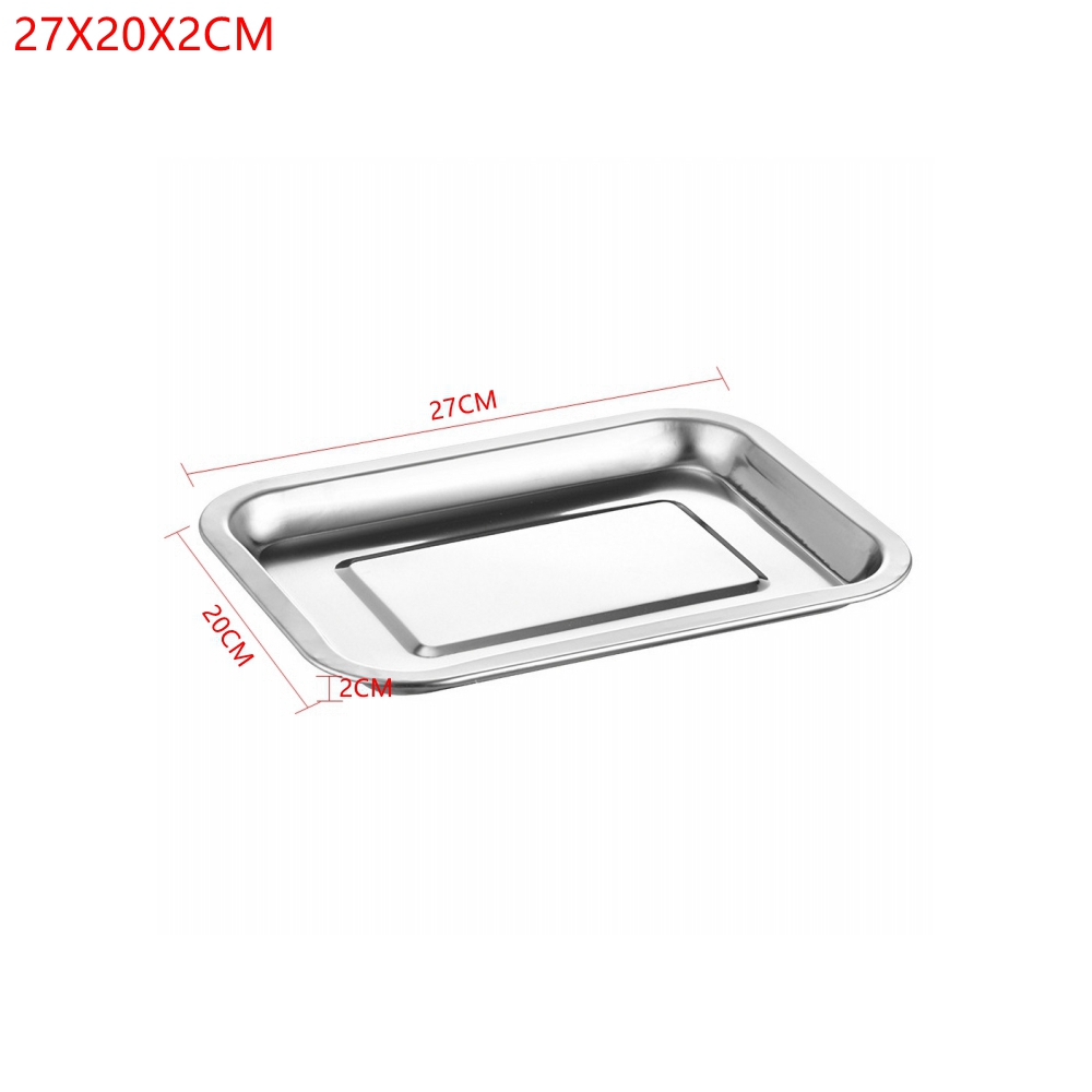 1 個ステンレス鋼食品トレイ長方形果物野菜収納パンケーキパン - Kitchen Baking Pan Storage のレビューと価格