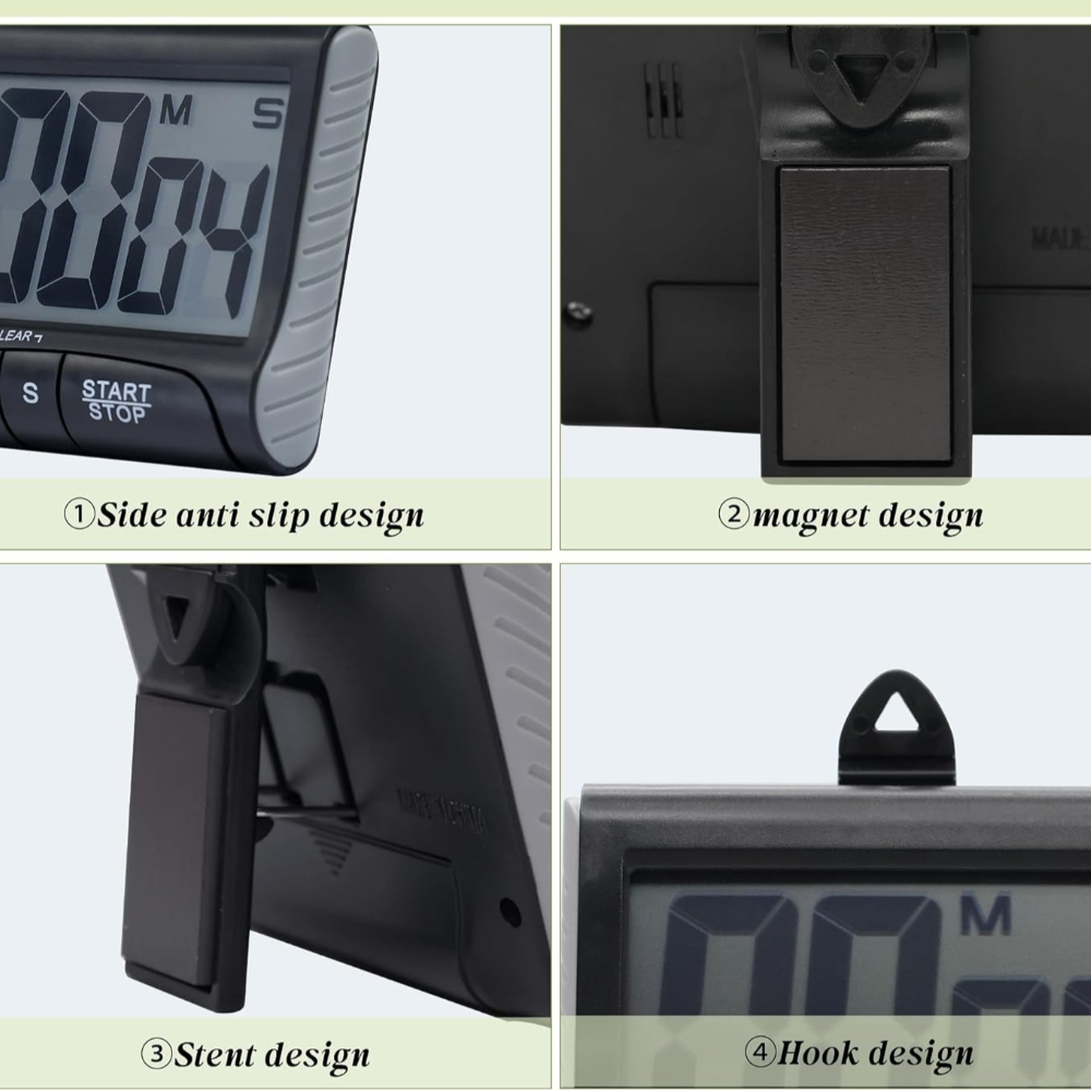 ディスプレイキッチンタイマー 磁気デジタルタイマー 大音量ア - Kitchen Baking Timer のレビューと価格