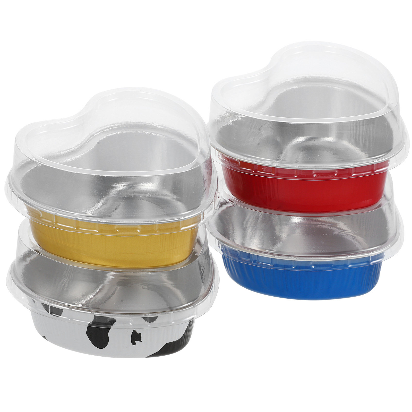 20セットアルミホイルハート型ケーキパンスムーズデザインベー - Kitchen Baking Pans のレビューと価格