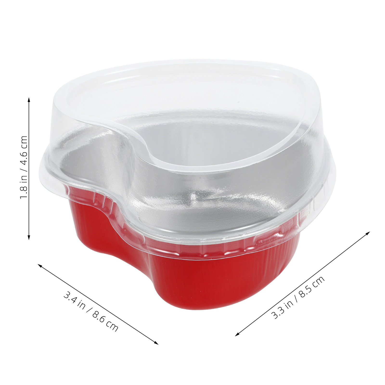 20セットアルミホイルハート型ケーキパンスムーズデザインベー - Kitchen Baking Pans のレビューと価格