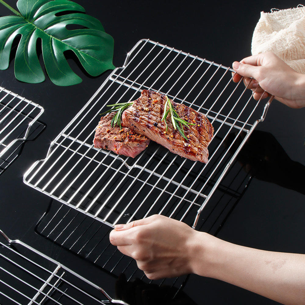ステンレススチール バーベキューメッシュマット 再利用可能  - Kitchen Baking Products のレビューと価格