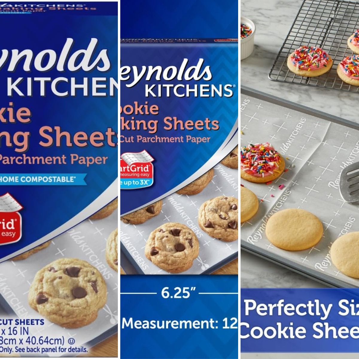 キッチン用クッキーベーキングシート、クッキー用プレカットベー - Kitchen Baking Paper のレビューと価格