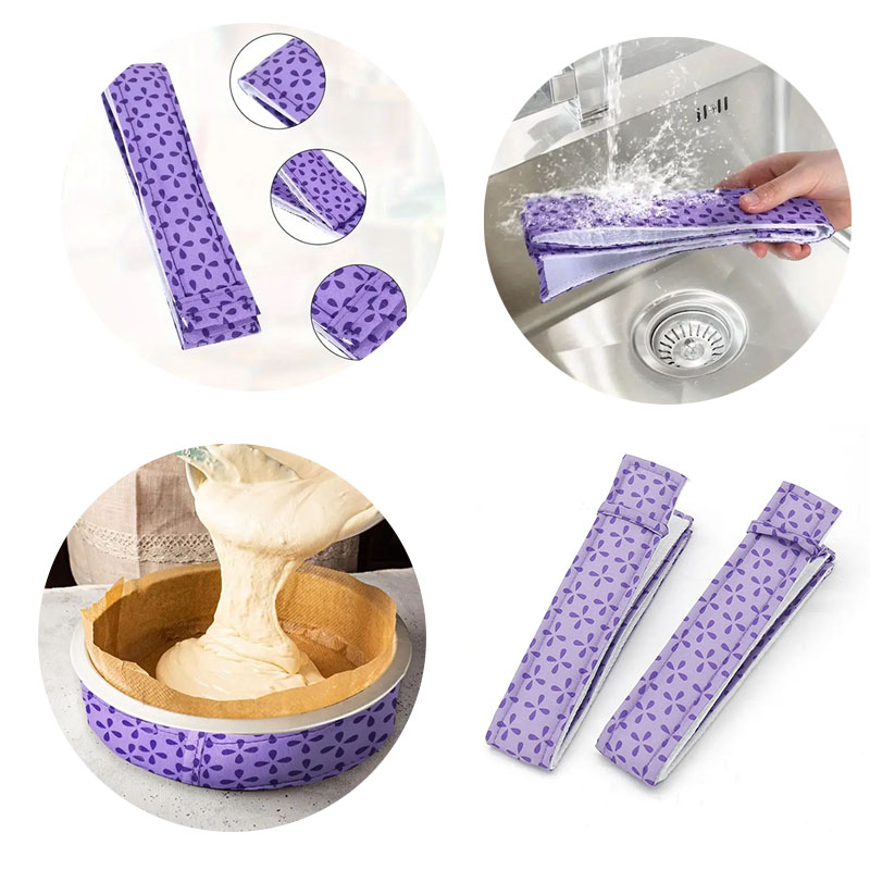 ケーキパン用プロフェッショナルベイクストリップ水分保持プロテ - Kitchen Baking Aid のレビューと価格