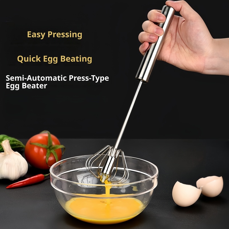 ステンレス製エッグビーター、耐久性のある半自動ミキサー、楽々 - Kitchen Baking Mixer のレビューと価格