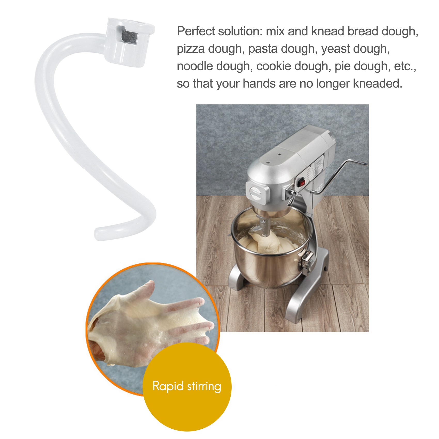 AEE6-スパイラルドーフック交換用キッチンエイドミキサー用 - Kitchen Baking Aid のレビューと価格